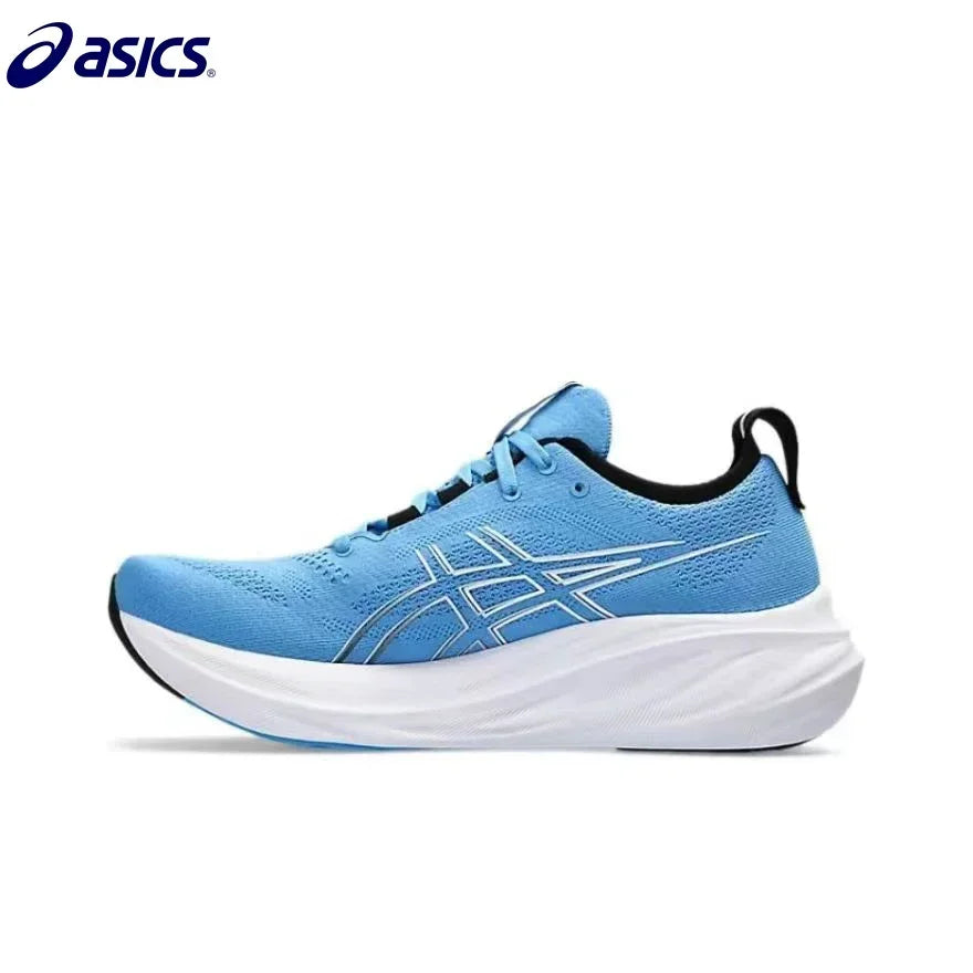 Asics Nimbus 26 Running Shoes Men Cushion Stability Asics Sports Shoes Unisex Sneakers White