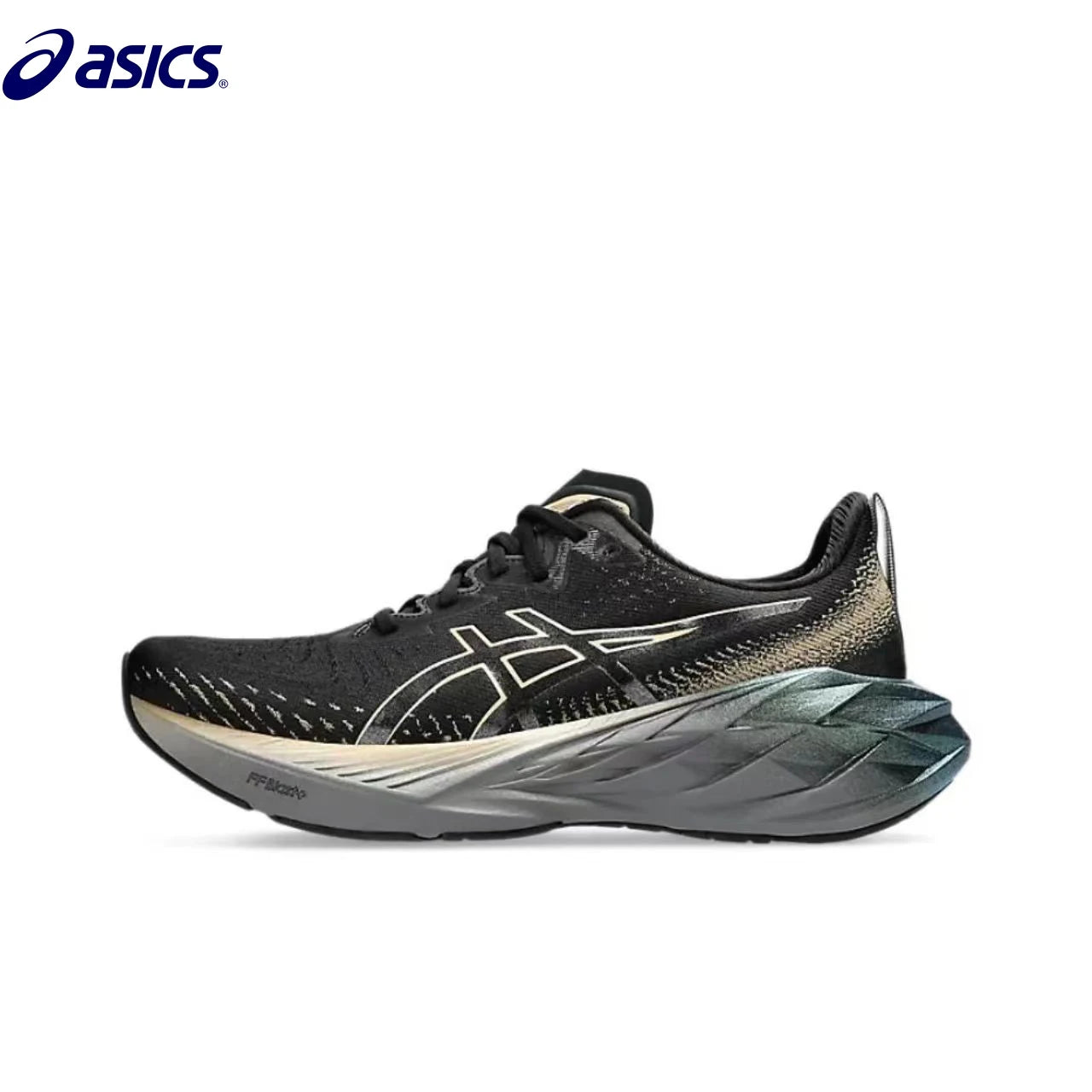 Asics Novablast 4 Comfortable Running Shoes Breathable Low-cut Sneakers for Men and Women Black Gold