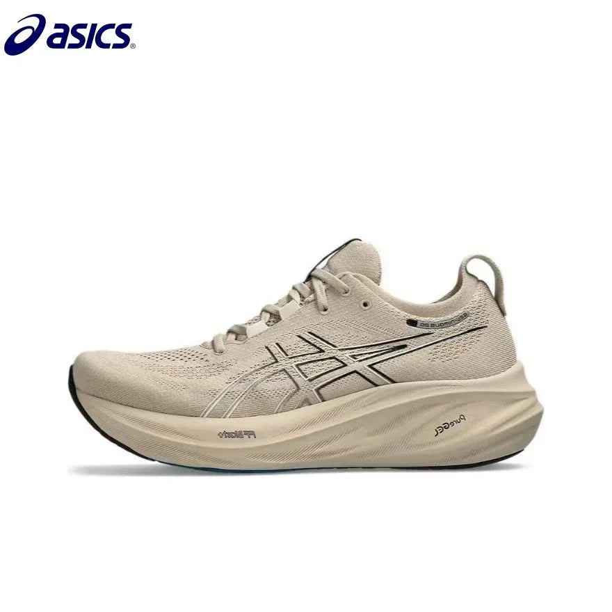 Asics Nimbus 26 Running Shoes Men Cushion Stability Asics Sports Shoes Unisex Sneakers White