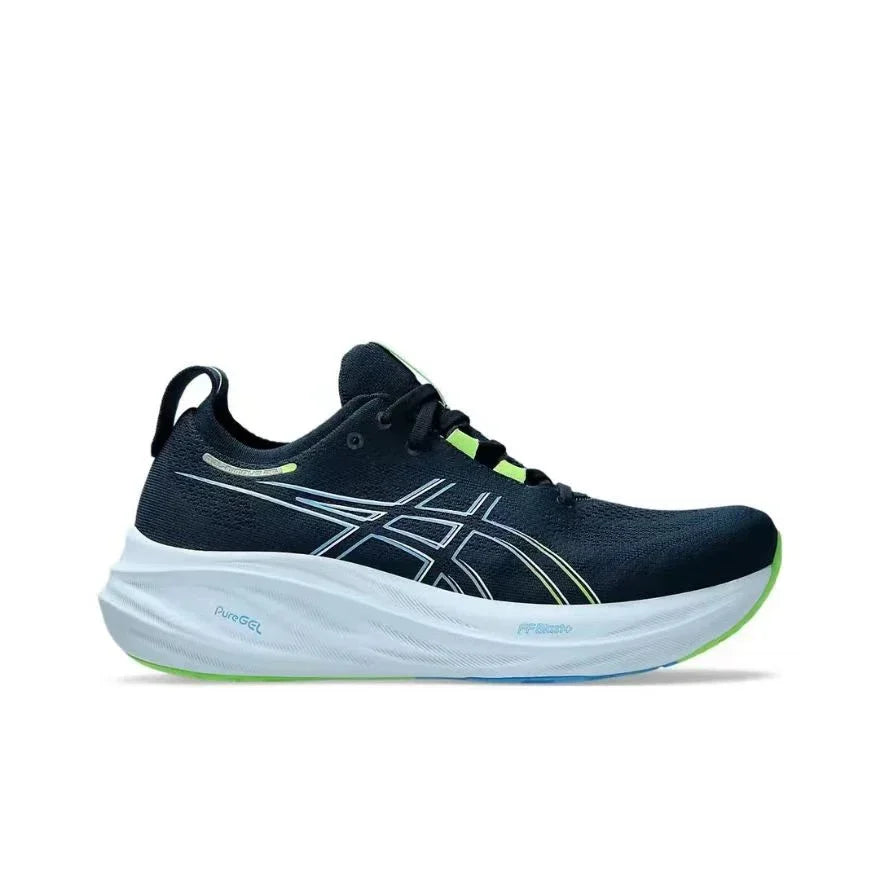 Asics Nimbus 26 Running Shoes Men Cushion Stability Asics Sports Shoes Unisex Sneakers White