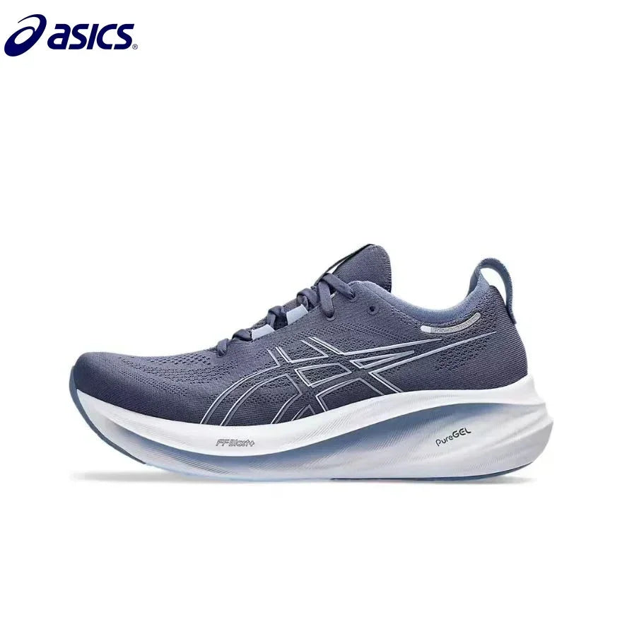 Asics Nimbus 26 Running Shoes Men Cushion Stability Asics Sports Shoes Unisex Sneakers White