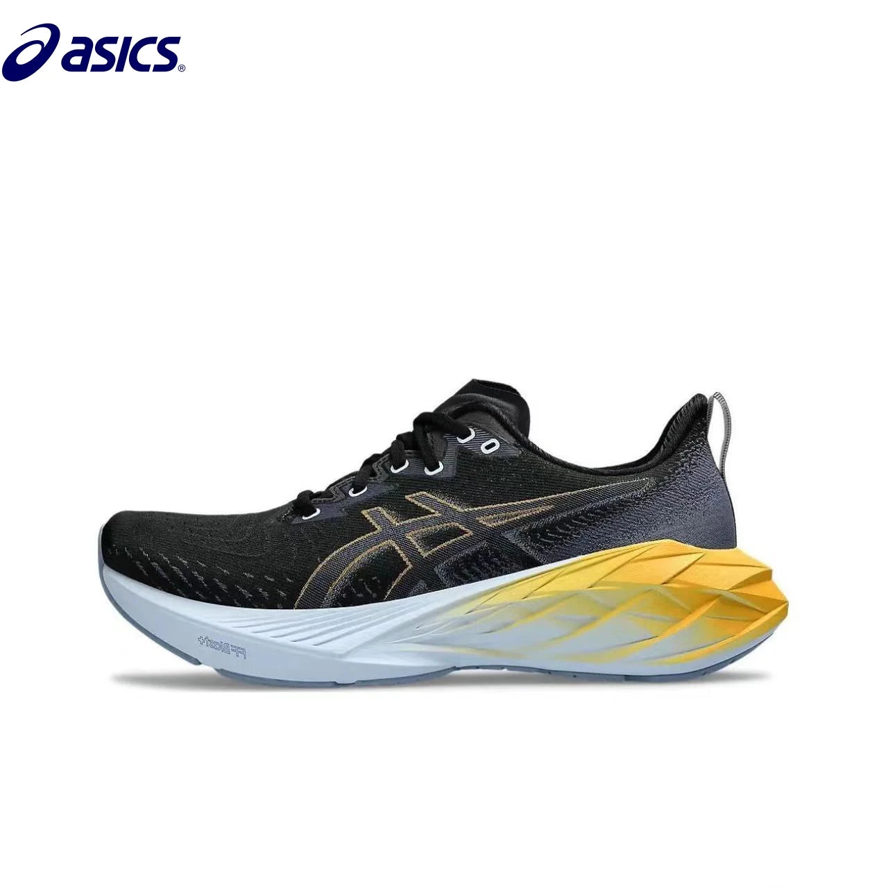 Asics Novablast 4 Comfortable Running Shoes Breathable Low-cut Sneakers for Men and Women Black Gold