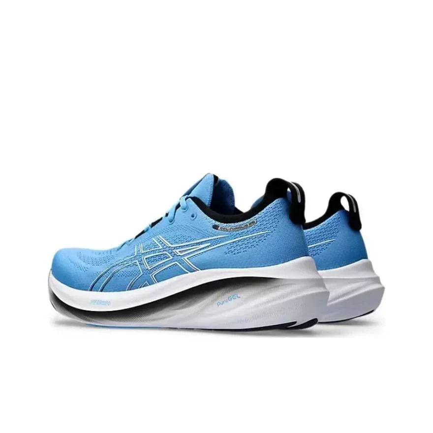 Asics Nimbus 26 Running Shoes Men Cushion Stability Asics Sports Shoes Unisex Sneakers White