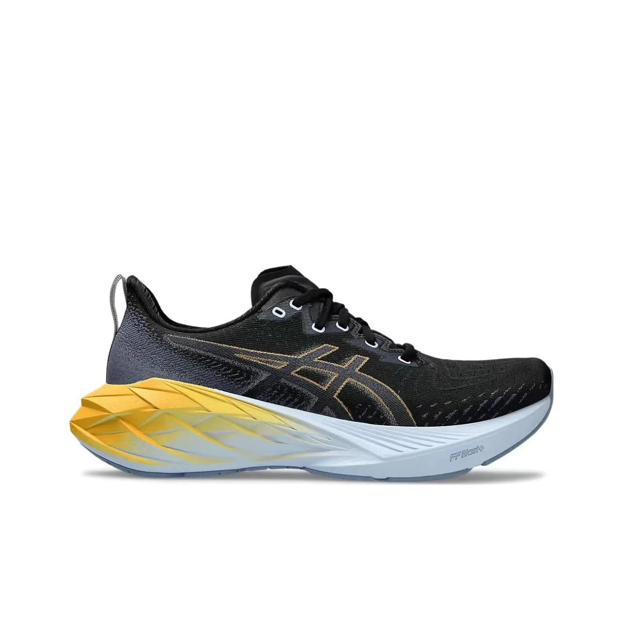 Asics Novablast 4 Comfortable Running Shoes Breathable Low-cut Sneakers for Men and Women Black Gold